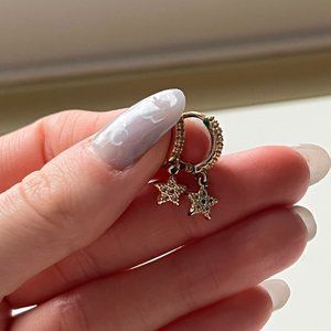 Star Huggie earrings
